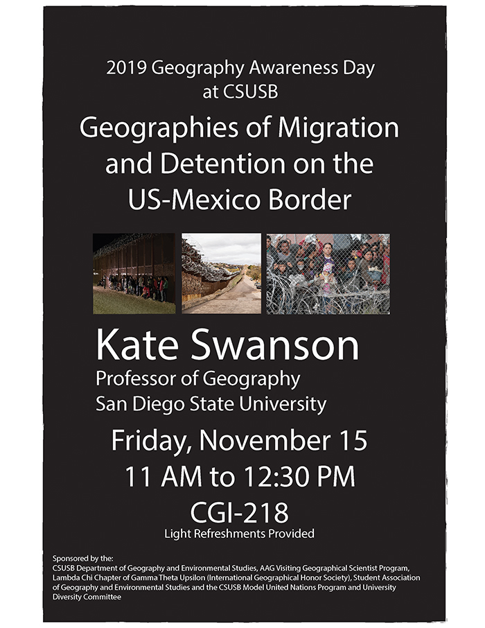 Flier: Migration and detention on the U.S.-Mexico border topic of Nov. 15 presentation