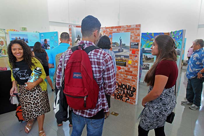 Lost and Found installed by CSUSB students.