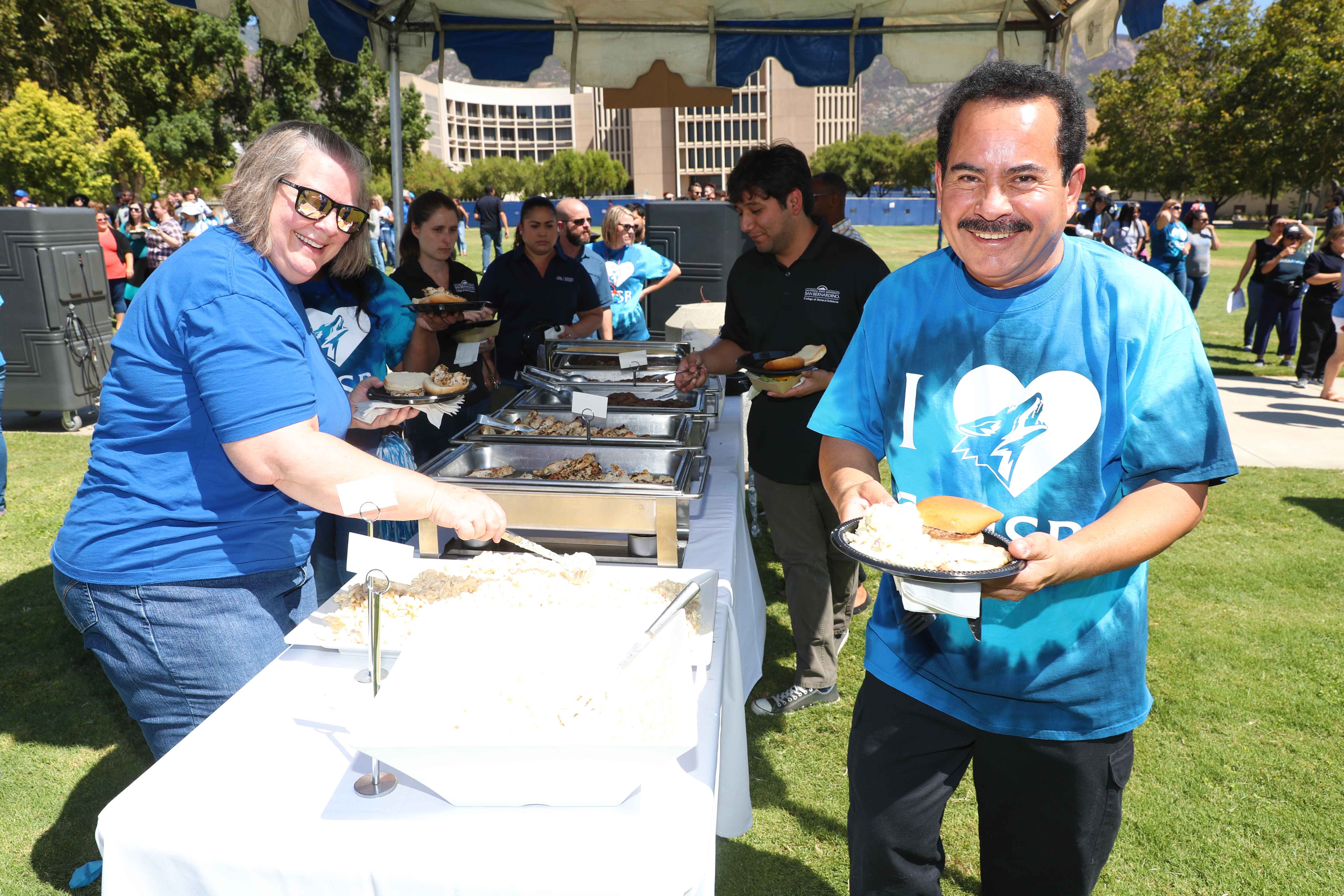CSUSB employees were treated to lunch at the annual appreciation picnic