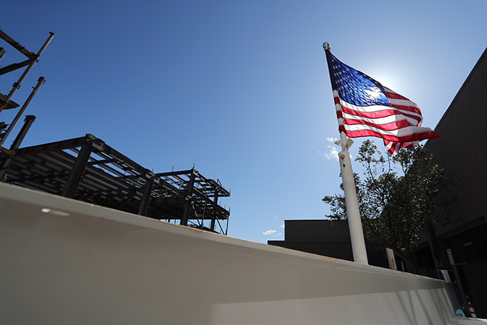 The topping off ceremony is a tradition that dates to medieval Europe, where ironworkers would celebrate placing the final beam of a building